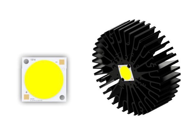Радіатор для світлодіодів ModuLED Giga 15250-B (152x50 мм) АНОД 70-150W 2548676299 фото