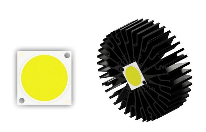 Радіатор для світлодіодів ModuLED Giga 15250-B (152x50 мм) АНОД 70-150W 2548676299 фото