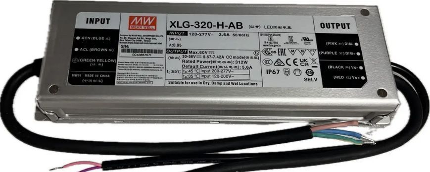Драйвер MeanWell XLG-320-H-AB(27-56V) xlg-320-НAВ фото