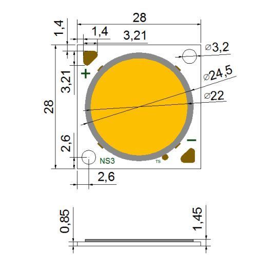SeoulSemiconductor COB MJT60 (3000K) 1128429994 фото